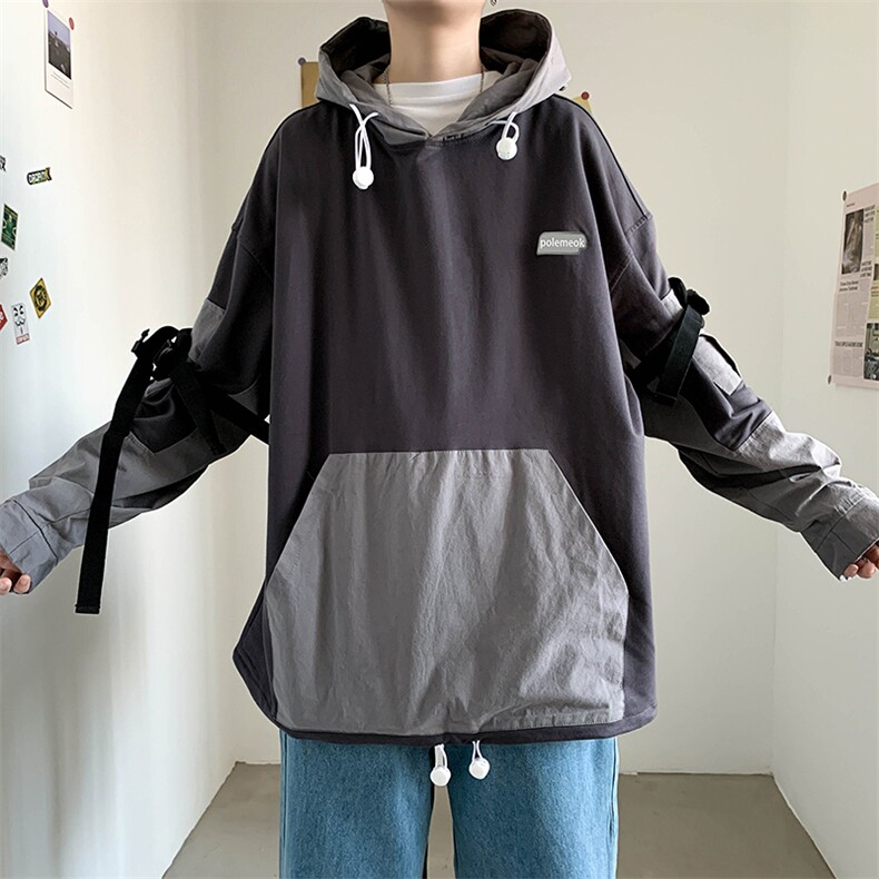 2023春季男潮流宽松外套连帽百搭韩版高街工装上衣JK0027-P30,男装夹克,星座308B-1