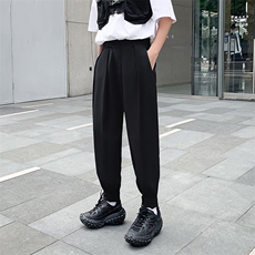 束脚裤子男韩版潮流春夏季小西裤男士宽松阔腿垂感西装裤休闲长裤，男装西裤，星座505-2（原电商A260-1)