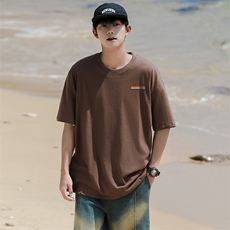 6T男女休闲彩条印花圆领半袖五分袖T恤衫大码TEE团队可定制，男装T恤，星座115A-3