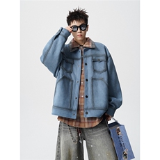 可二开美拉德复古工装夹克M-5XL大码美式底特律JK78117P98控158，男装夹克，星座227-7