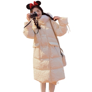 独特超好看中长款羽绒服女冬2024年新款东大门奶糯女生公主风外套图片