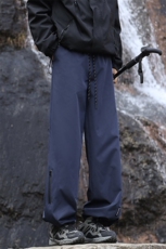 GENIOLAMODE美式褶皱冲锋工装裤男士秋季新款宽松直筒休闲伞兵裤，男装休闲裤，电商A022