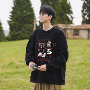 24新款山系个性时尚印花圆领长袖卫衣A247-FW01 P30控48图片