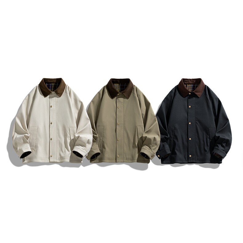 翻领夹克男春季简约宽松潮流百搭上衣服JK268-P78,男装夹克,星座308B-2