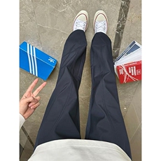 网图备货50W件春新款美式高街拼接显瘦大码微喇裤男K24131特P12，男装休闲裤，电商A001