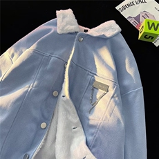 秋冬新款男女装ins潮加绒加厚服情侣外套麂皮绒Q802P75，男装夹克，星座1116-2