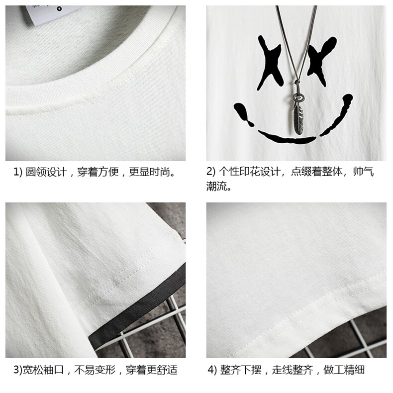 JT55190-P25假两件短袖t恤男大码胖子半袖体恤半截袖网格,男装T恤,电商A040A