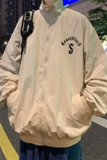 港风新款秋季时尚百搭宽松字母印花夹克外套F6321P65控88，男装夹克，电商A268A