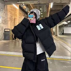 2025秋冬季新款棉衣男士小棉袄加厚情侣ins百搭棉服立领保暖外套，男装棉衣，星座506A