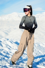 2025冬季户外山系防水加绒滑雪裤男女同款登山裤K1157J加绒-P110，男装休闲裤，电商A001-1