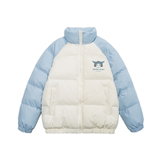 白底23新款冬季美式时尚百搭立领加厚棉服外套MY66603P115控158，男装棉衣，电商A268-1