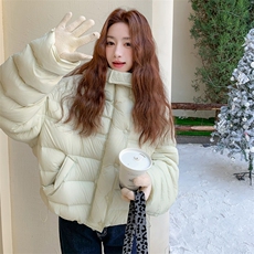 设计感羽绒服女2025新款冬季超好看独特流行爆款宽松白鸭绒外套潮，女装羽绒服，2D012