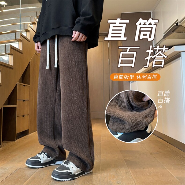 ！2025秋冬男士麦穗提花重磅休闲裤WK2067特P45控88加绒P55图片