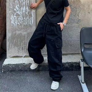 美式潮牌工装裤男春季复古宽松阔腿直筒休闲裤AX2206-P48图片