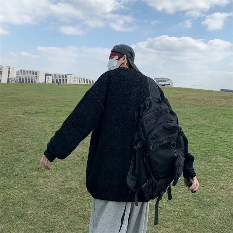 美式街头设计感圆领毛衣男慵懒风休闲针织衫M728P40,男装针织衫/毛衣,星座1116-2