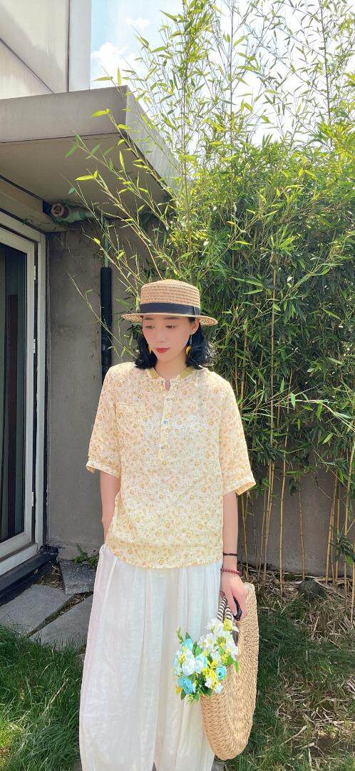 纯苎连衣裙小衫裤子裙子衬衣 时尚风 风淑女风休闲风，女装连衣裙，川哲