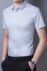 JT3355男士2023年夏季新款百搭衬衫短袖商务休闲衬衣P68，男装衬衫，电商B360