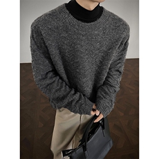 痞帅时尚情侣款上衣潮搭复古风宽松休闲毛衣HY831TP45无差价，男装针织衫/毛衣，电商A102B