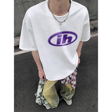 Q192/P35麂皮绒落肩T恤短袖高品质，男装T恤，星座1506