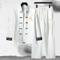 风刺绣套装，男装休闲套装，星座1206-2（原A206-2）