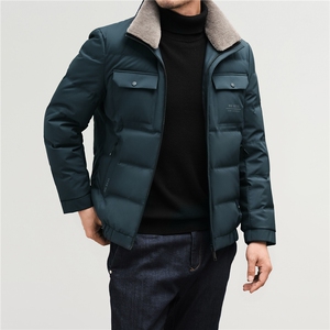 LD659钱塘2020-2秋冬新款中青年男士时尚休闲毛领羽绒服外套P250图片