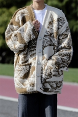 8XL-M慵懒风软糯毛衣开衫针织开衫外套男中长款MY1215P118控148，男装针织衫/毛衣，电商D206-1