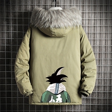 MM48005-P130冬季大毛领衣男士大码加厚袄男服网格挂拍，男装棉衣，电商A040A