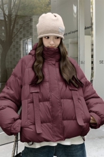 短款羽绒服女款冬季新款韩系小个子宽松外套，女装羽绒服，秀美人生