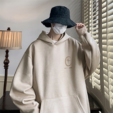 供抖音高品质主推麂皮绒卫衣男港风宽松外套416B-WY663-P58限78，男装卫衣，星座416B-1