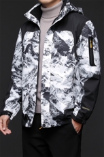 2023冬季新款男士连帽加厚保暖冲锋衣中年男装商务休闲夹克外套，男装夹克，电商B212（原钱塘6029）