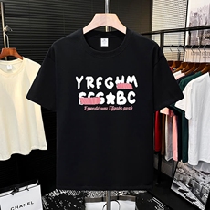 美式短袖T恤男2026新款夏日多巴胺穿搭小个子印花短款插肩袖上衣，男装T恤，星座218-8