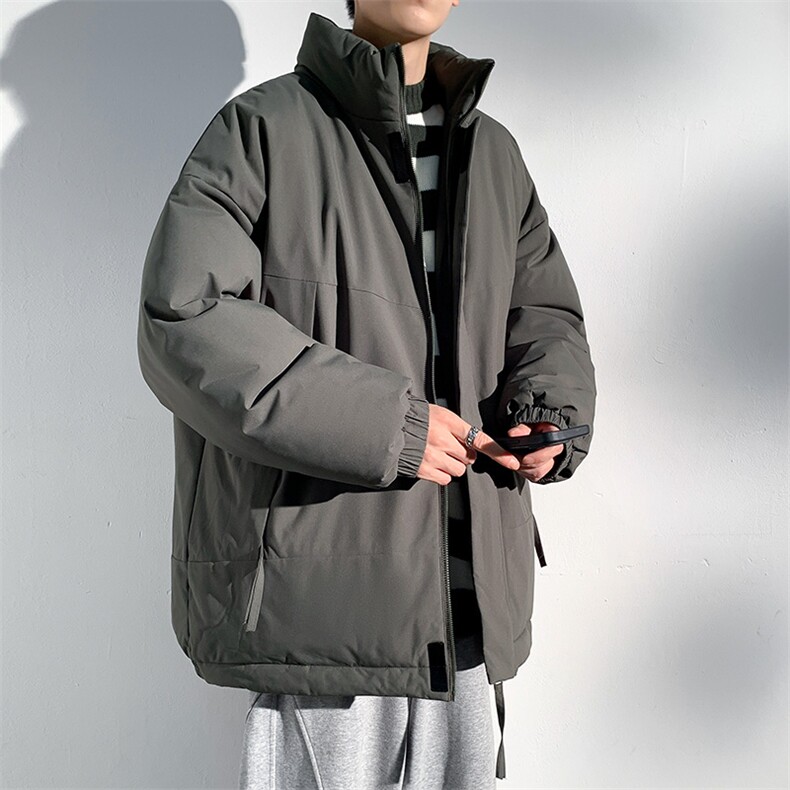 抖音得物港风棉衣宽松防风防水加厚棉袄面包服MYM23-8808-P75,男装棉衣,星座717