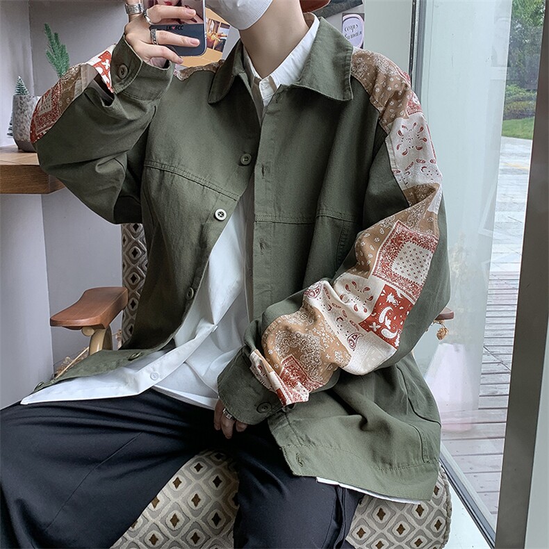 WT09春装男士新款腰果花开衫夹克外套男装外衣文艺青少年港风潮男,男装夹克,星座115A(原星座507）