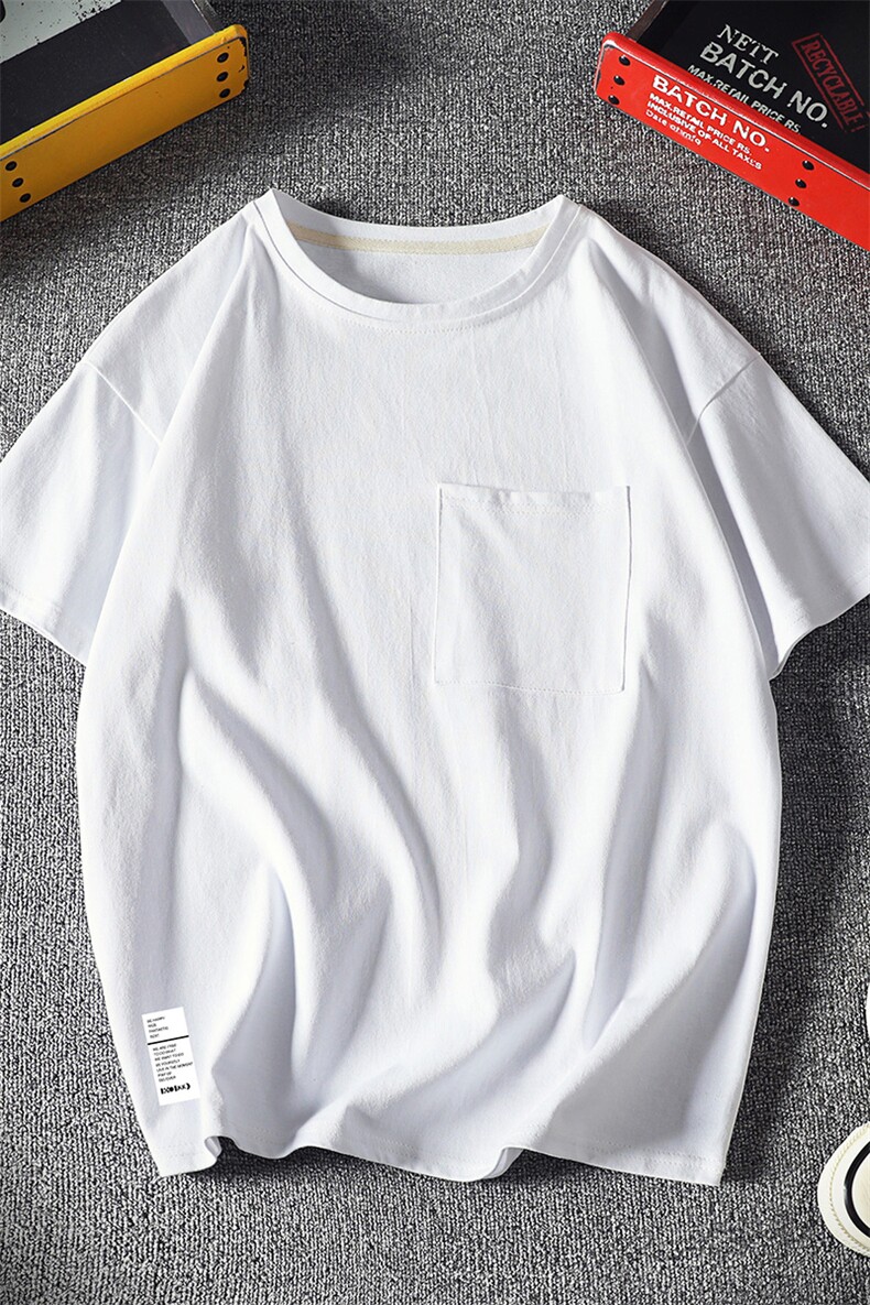 DX24045-P25大口袋百搭短袖t恤男大码半袖体恤上衣服,男装T恤,电商A040A