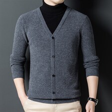 2023新款毛衣男士春秋季商务休闲中年爸爸装针织打底衫套头上衣，男装针织衫/毛衣，电商B212（原钱塘6029）