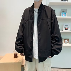 棒球服外套男士春秋季2023新款透气宽松飞行员夹克男生衣服J6601，男装夹克，星座1116A-1（原606A）