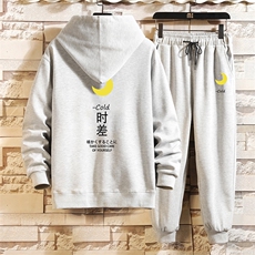 TK6047-P85开衫连帽卫衣套装男运动套装两件套砖墙挂拍，男装卫衣，电商A040A