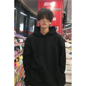 抖音得物二开 26春装美式高街短款廓形连帽卫衣男女外套LM01图片