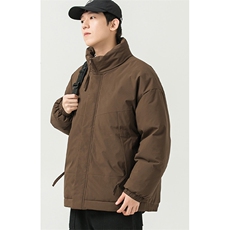 现货美式高街休闲夹克冬季立领纯色三防户外工装加厚棉服外套，男装夹克，电商A486