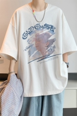已注册/夏季内景重磅日系宽松短袖T恤男潮百搭打底衫DT00576/P25，男装T恤，电商B316