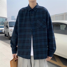 长袖衬衫男港风日系春季韩版潮流帅气衬衣CS0020P33，男装衬衫，星座1116-2