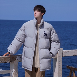 冬季新款宽松面包服港风青春立领棉服男纯色棉衣外套MY9067-P100图片