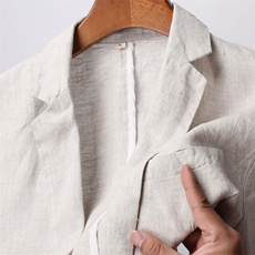 F82307钱塘2020-1春夏新款高品质男装亚麻西服时尚男士外套P170，男装西服，钱塘207-1