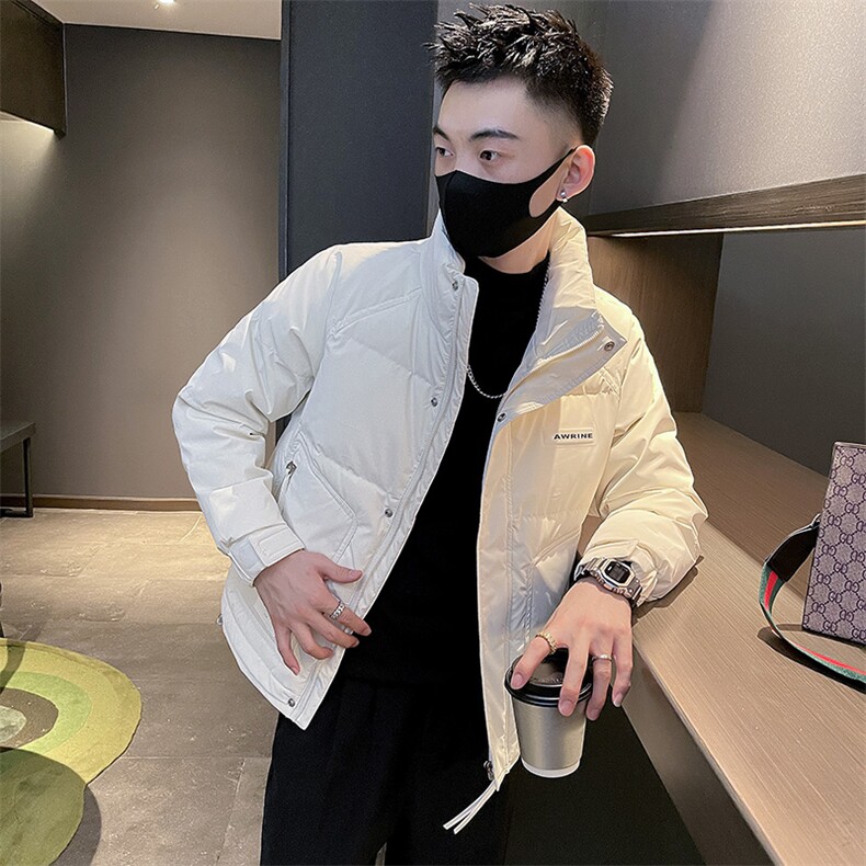 6661冬季韩版简约字母潮流男士羽绒服外套-3,男装羽绒服,电商D319