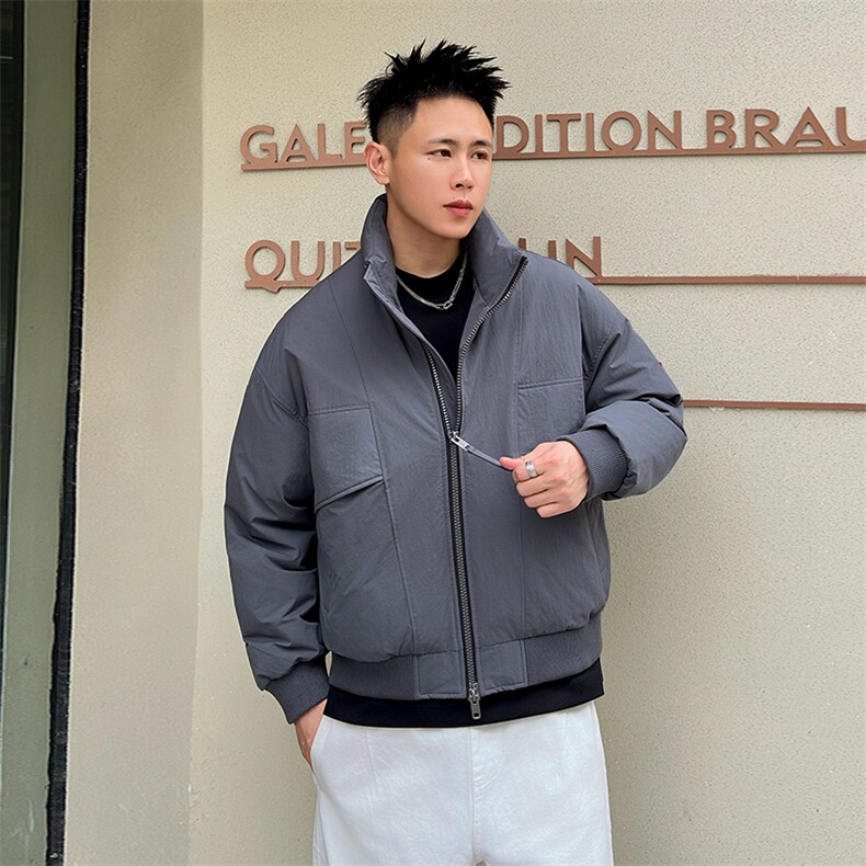 2025新标90白鸭绒冬季男立领高品质羽绒服大码外套304-P260,男装羽绒服,星座223（原229-2）