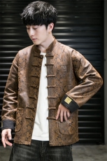新品卷帘门景风《逆鳞·伏羲》盘扣夹克情侣中式唐装外套JK92，男装夹克，星座305A（原312A-1）
