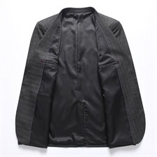 BV71钱塘2020-2秋冬季男装西服格纹时尚休闲男士长袖外套P155，男装西服，钱塘207-2