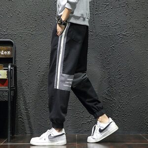 黑墙  秋冬男士拼色大码休闲裤QT910 98%棉 2%纤维图片