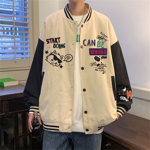 电商DSA028-JKC21W05 P50 新款印花棒球服外套港风休闲夹克图片