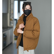 现货冬季美式休闲加厚雪山外套夹克立领纯色三防户外工装棉服，男装夹克，电商A486-1